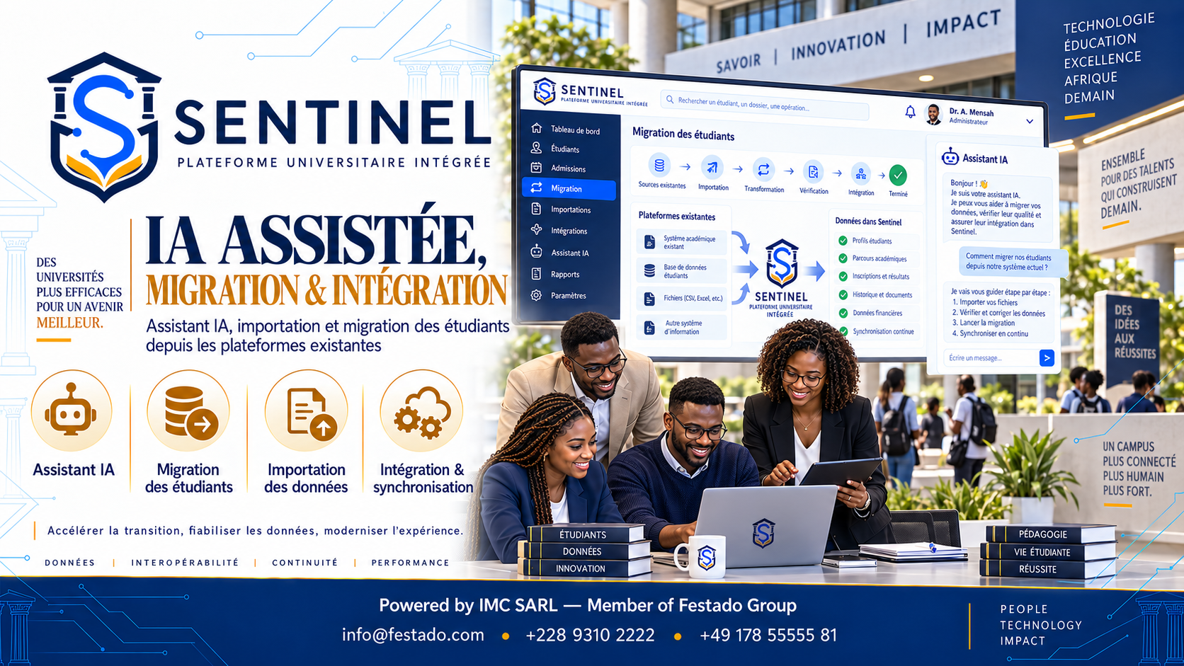 Sentinel — IA assistée, migration et intégration des données